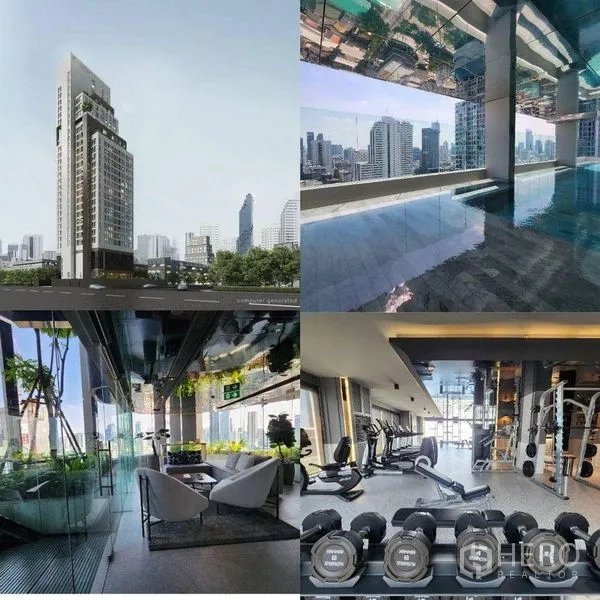 คอนโด ให้เช่าในBang Rak, Bangkok - สิ่งอำนวยความสะดวกคอนโด: ตึกสูง สระว่ายน้ำรูฟท็อป เลานจ์ และฟิตเนส