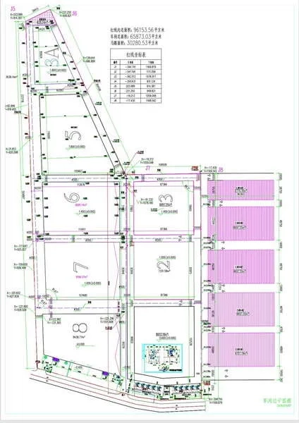 货栈 出租在Ban Bueng, Chon Buri - 工业园区总平面图，标示仓库地块与道路出入口。