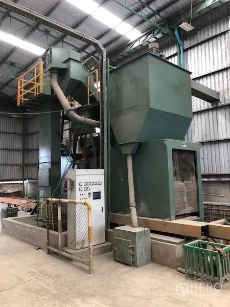 Factory for rent or sale in Lat Lum Kaeo, Pathum Thani - Industrial machinery unit with control panel inside a metal‑clad workshop.