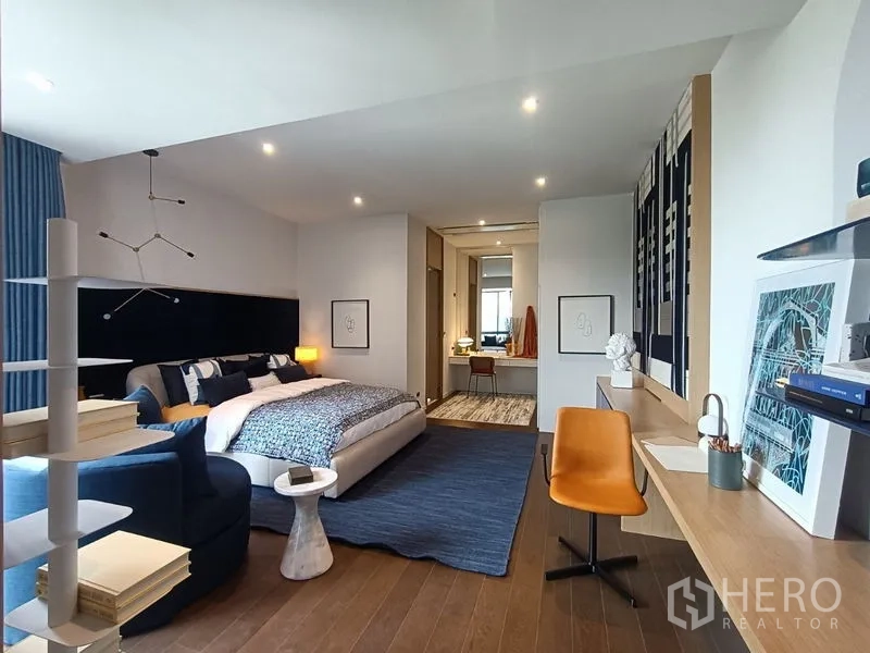 Detached House for sale - Spacious bedroom with seating area, study desk and ensuite bathroom.