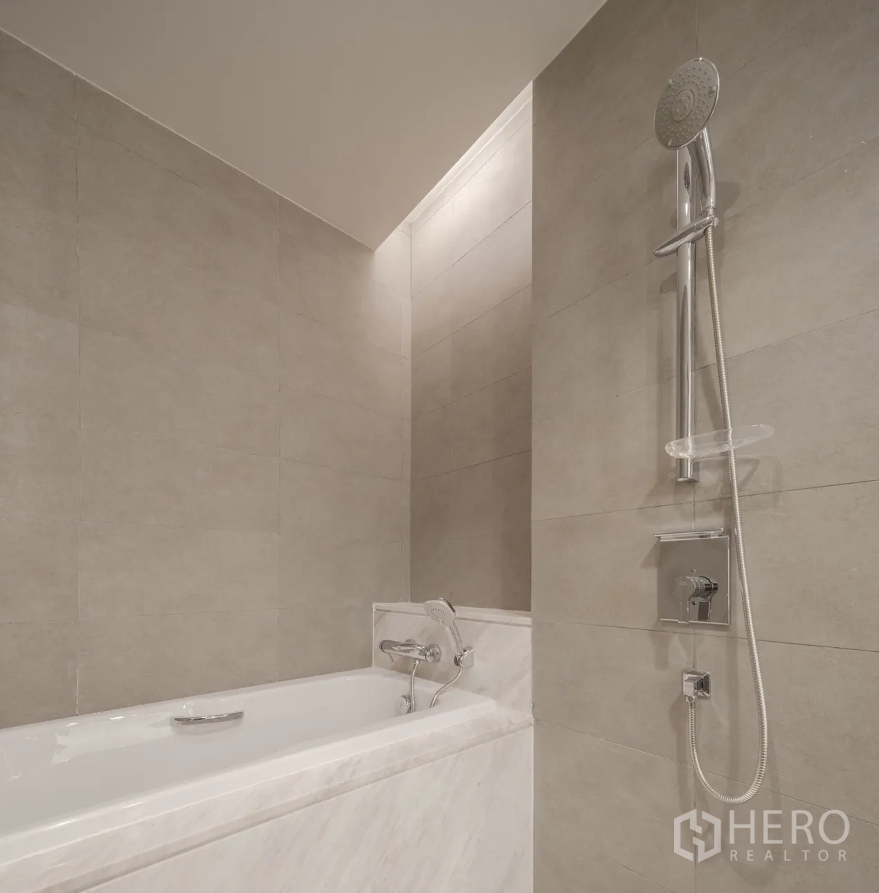 Condominium for rent in Khlong Toei, Bangkok - Another angle of the master bedroom highlighting wood floors and natural light.