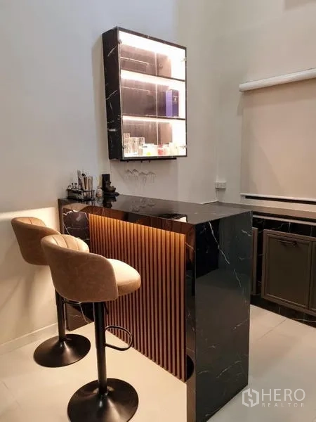 Townhouse for rent - Living–dining area opening to sliding glass doors and carport.