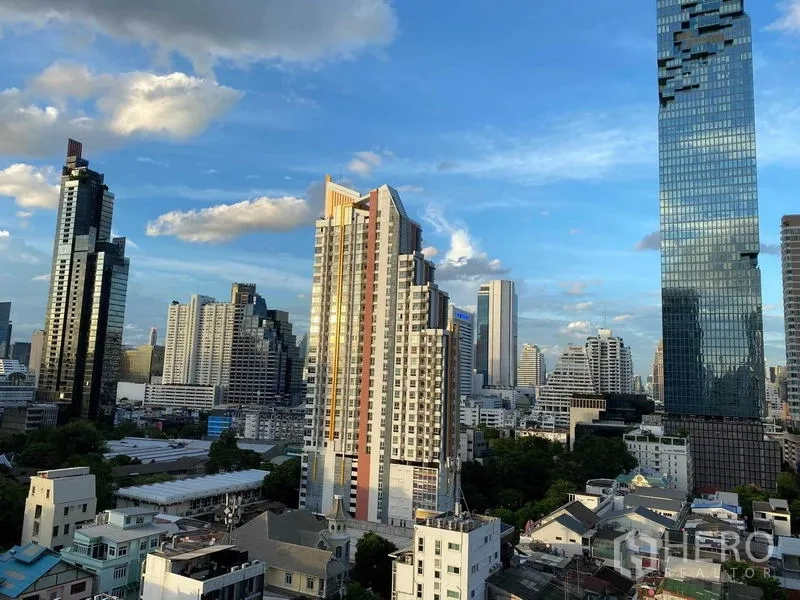 Condominium for rent in Bang Rak, Bangkok - Bangkok skyline with landmark towers near BTS Chong Nonsi.